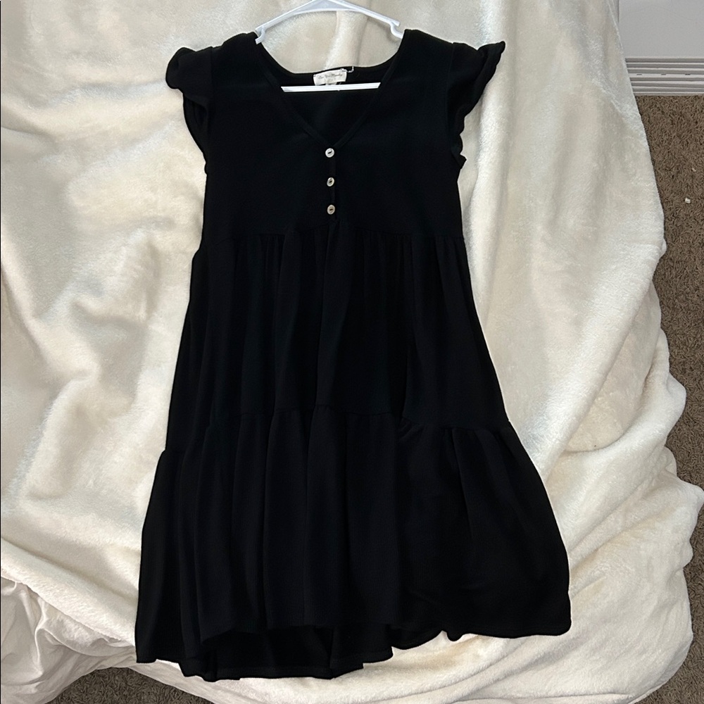 See You Monday Black Dress